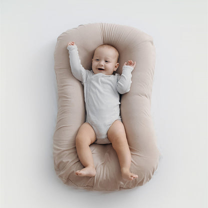 Baby Nest Bed Crib Newborn Baby Nest Cot Cribs Infant Portable Cotton Crib Travel Cradle Cushion - Ayaalawshop