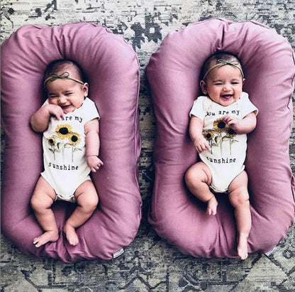 Baby Nest Bed Crib Newborn Baby Nest Cot Cribs Infant Portable Cotton Crib Travel Cradle Cushion - Ayaalawshop