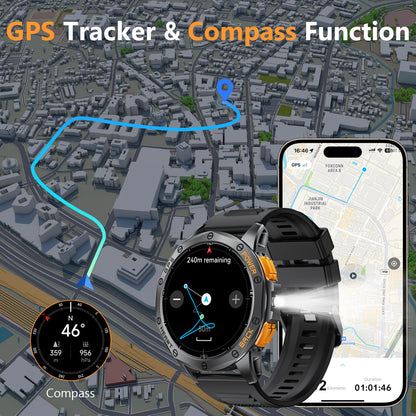 Outdoor MD53 Smart Watch GPS wasserdichte Sportuhr Kompass