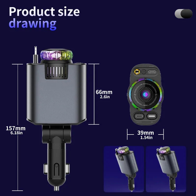 Chargeur de voiture 5 en 1