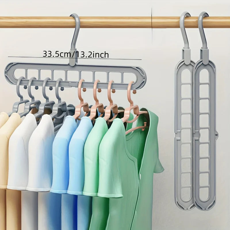 Lot de 3 Cintres Gagne-Place Robustes pour Armoire et Dressing