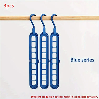 Lot de 3 Cintres Gagne-Place Robustes pour Armoire et Dressing