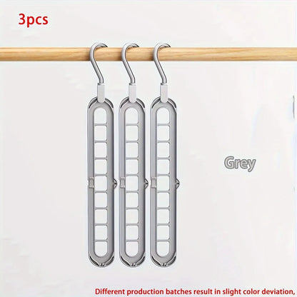 Lot de 3 Cintres Gagne-Place Robustes pour Armoire et Dressing