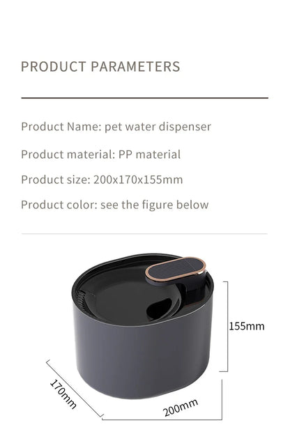 Fontaine à eau automatique pour chat domestique