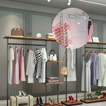 Lot de 3 Cintres Gagne-Place Robustes pour Armoire et Dressing