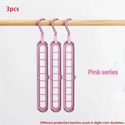 Lot de 3 Cintres Gagne-Place Robustes pour Armoire et Dressing